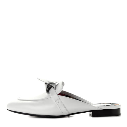 Hermes Calfskin Oz Mules 38 White 1 of 6