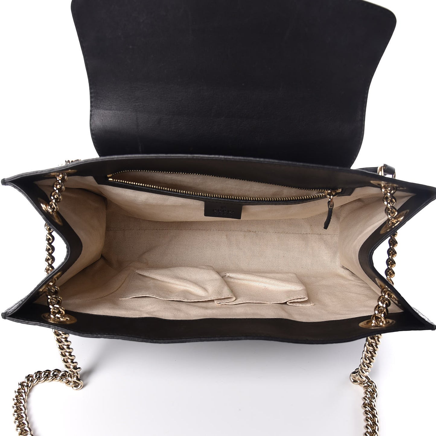 Guccissima Large Emily Chain Shoulder Bag Black