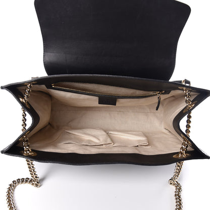 Gucci Guccissima Large Emily Chain Shoulder Bag Black 5 of 10