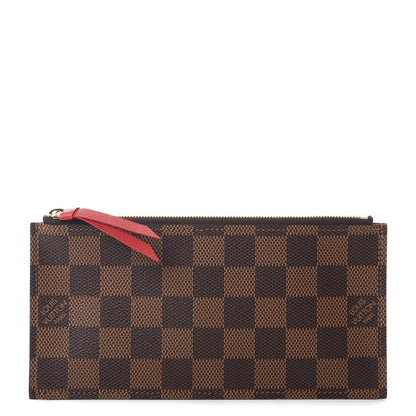 Louis Vuitton Damier Ebene Felicie Chain Wallet Zippered Insert 1 of 6