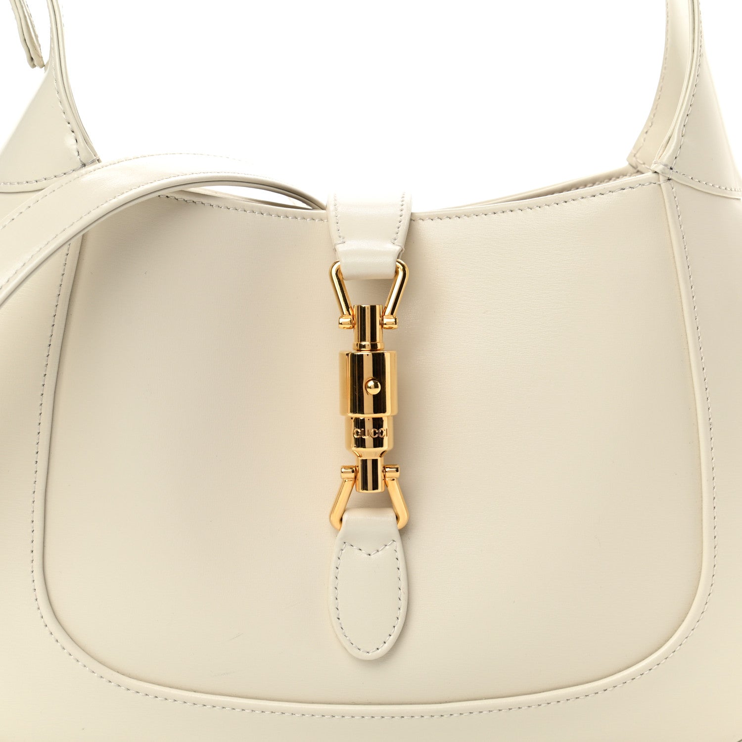 Gucci Boarded Dyana Lux Calfskin Small Jackie 1961 Hobo Mystic White 9 of 13