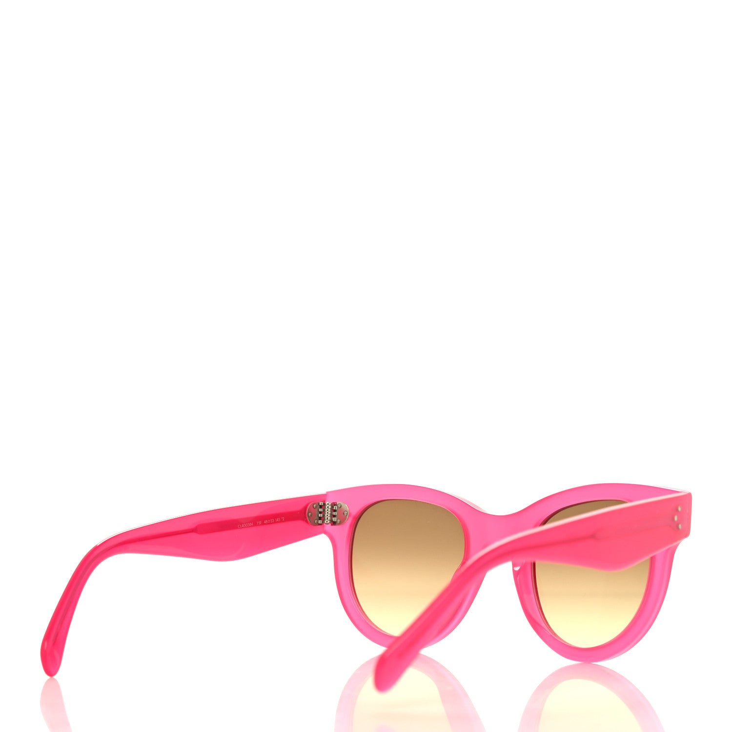 Celine Acetate Studded Mineral Round Sunglasses CL40031N Pink 4 of 6