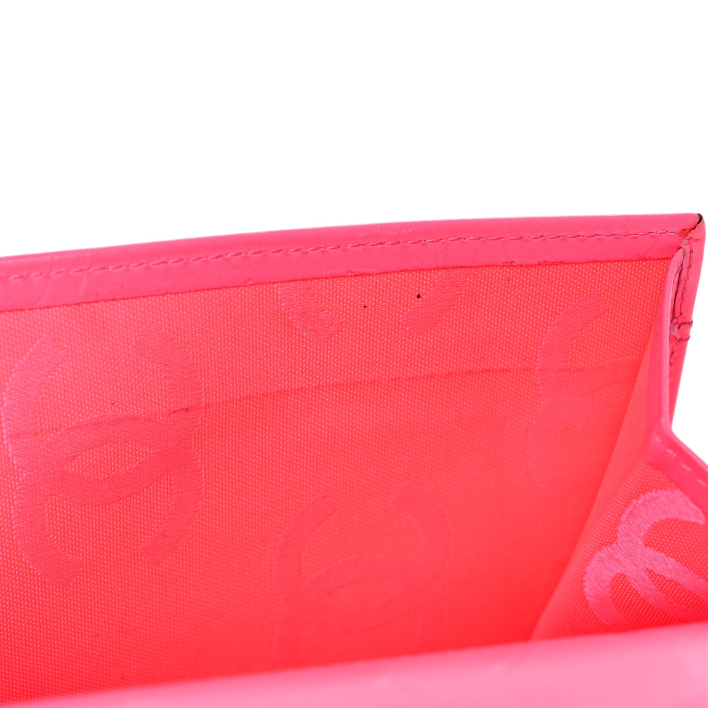 Calfskin Quilted Cambon Long Double Wallet Black