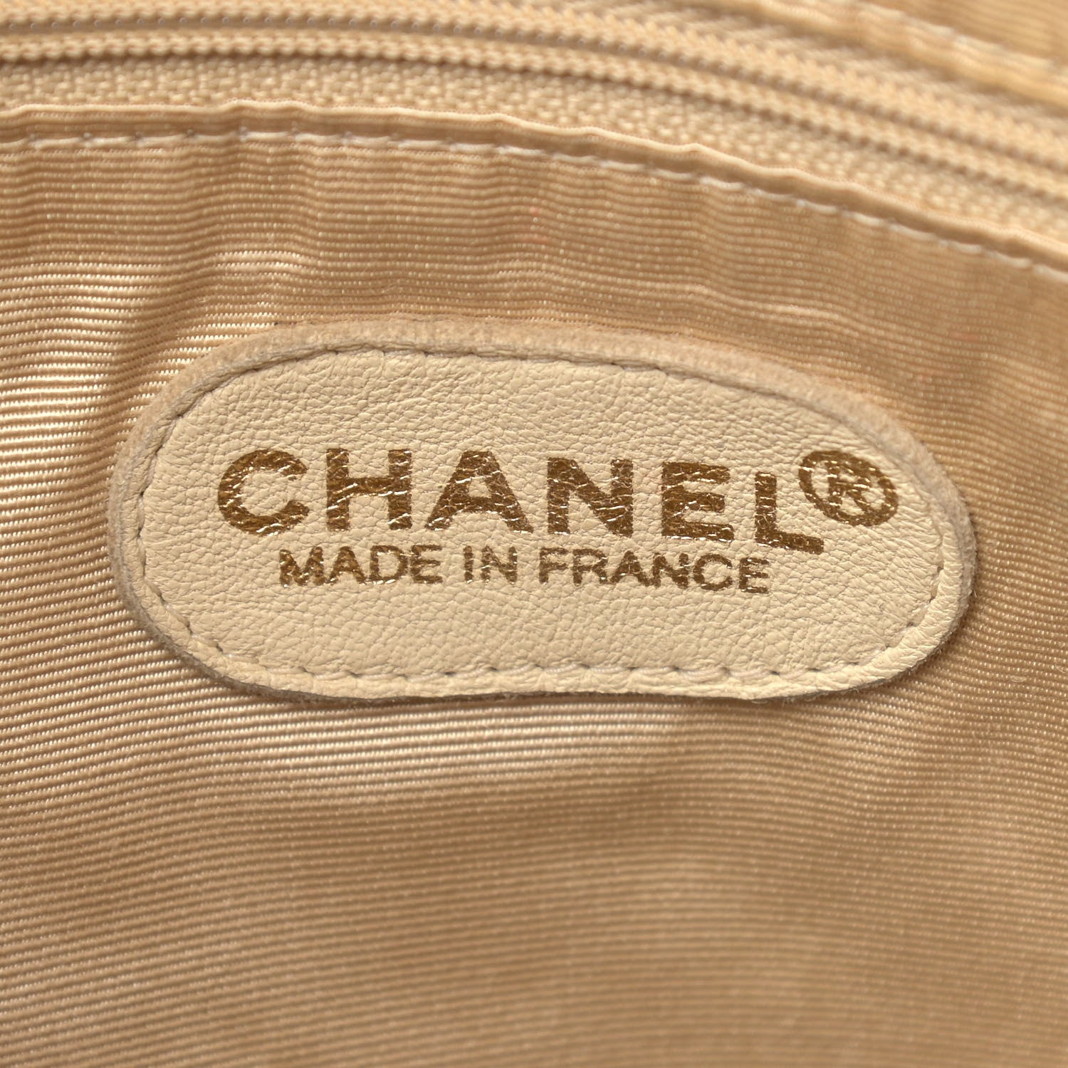 Chanel Caviar CC Tote Beige 5 of 10