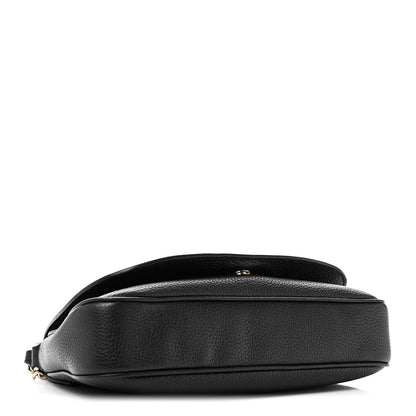Gucci Pebbled Calfskin Medium Soho Flap Crossbody Black 4 of 10