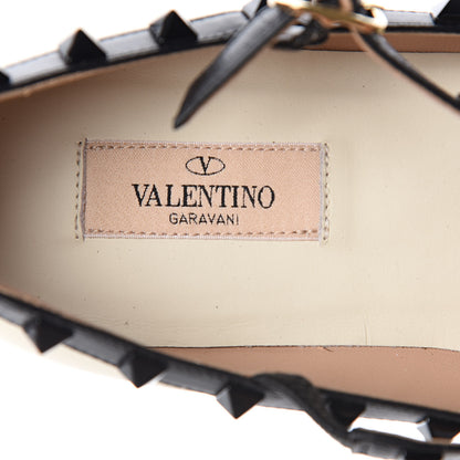 Valentino Garavani Nappa Rockstud Cage Ballerina Flats 41 Ivory Black 7 of 8
