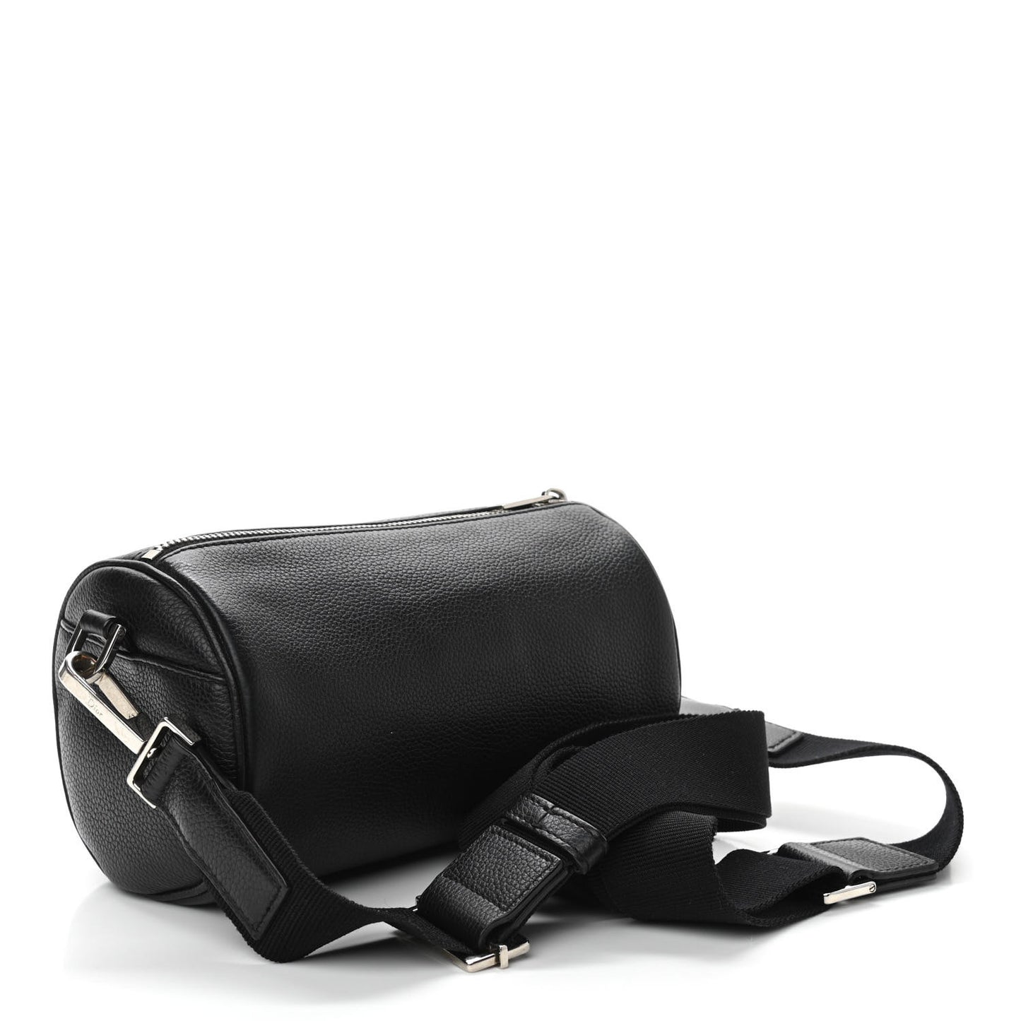 HOMME Grained Calfskin Mens Roller Pouch Black