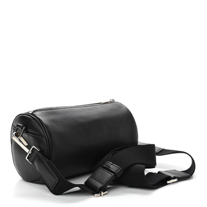 Christian Dior HOMME Grained Calfskin Mens Roller Pouch Black 3 of 9