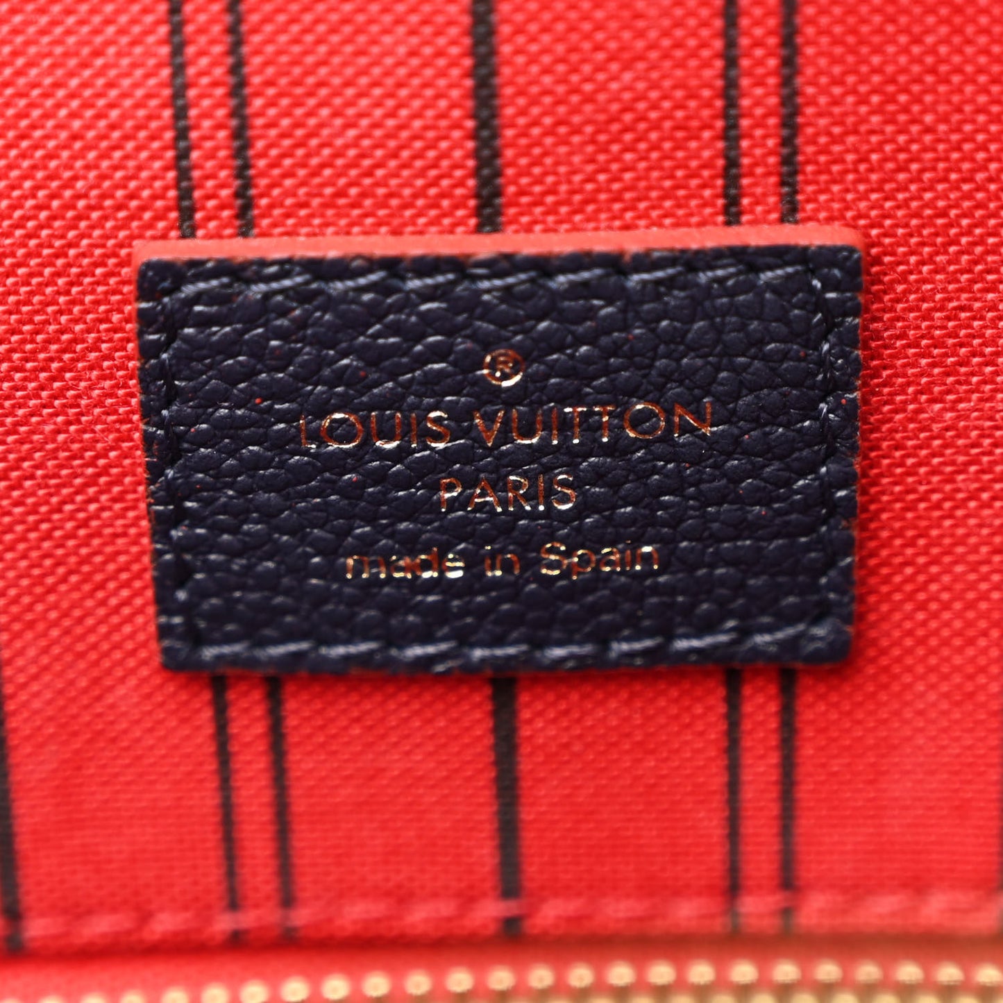 Empreinte Pont Neuf MM Marine Rouge