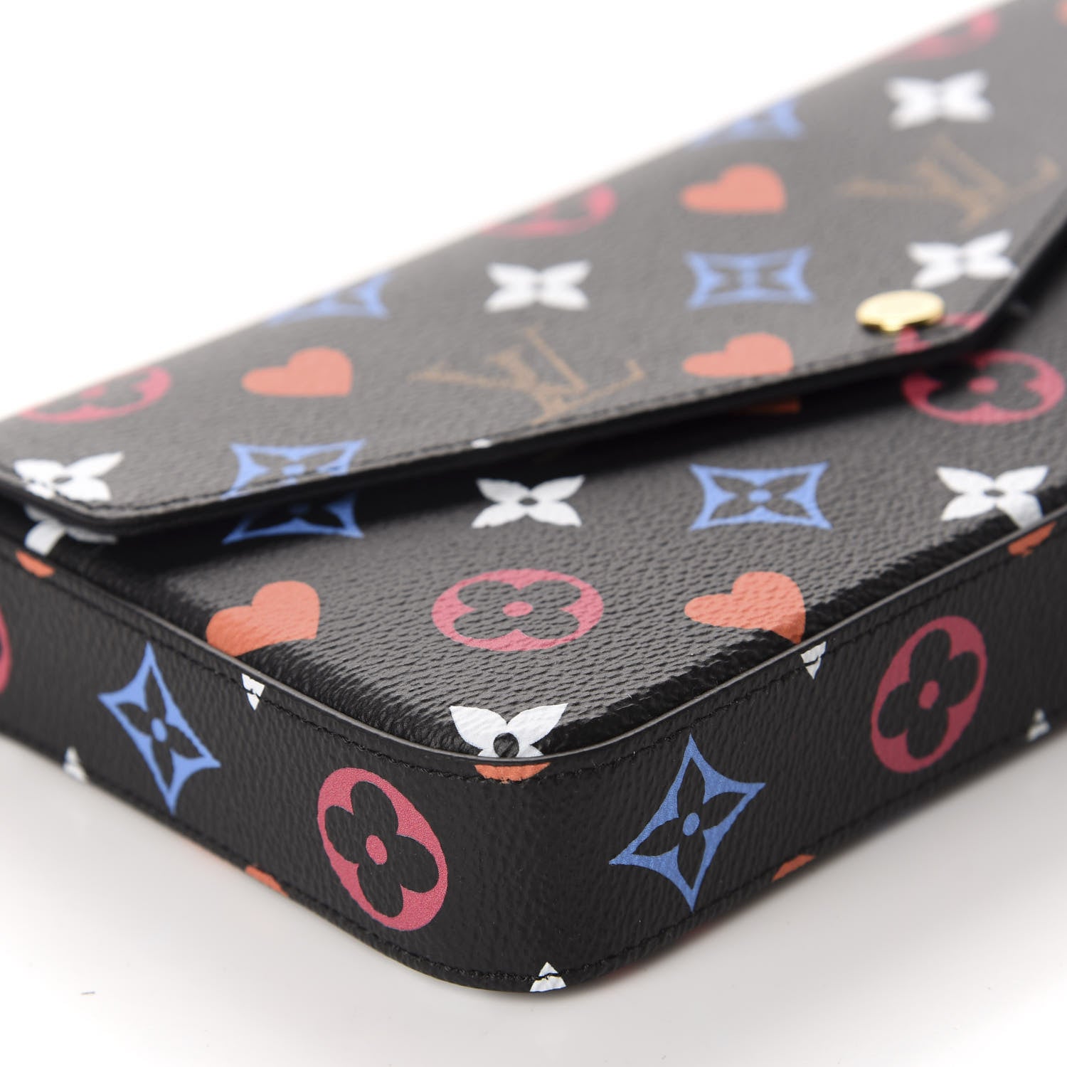 Louis Vuitton Game On Felicie Chain Wallet Black 6 of 11
