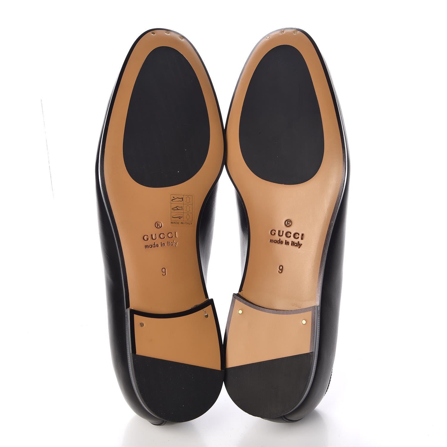 Gucci Calfskin Horsebit Mens Jordaan Loafers 9 Black 5 of 9