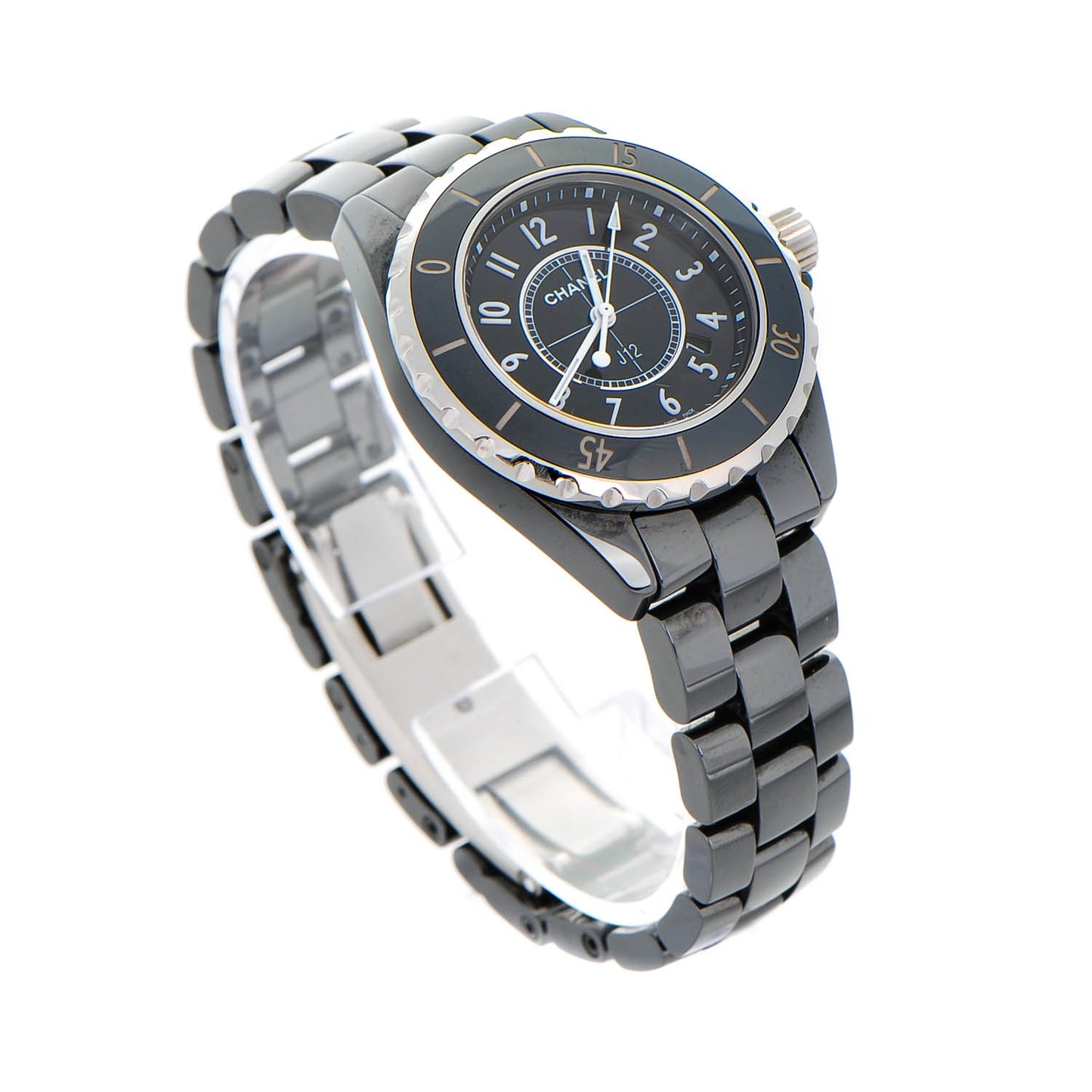 Stainless Steel Ceramic 33mm J12 Quartz Watch Black