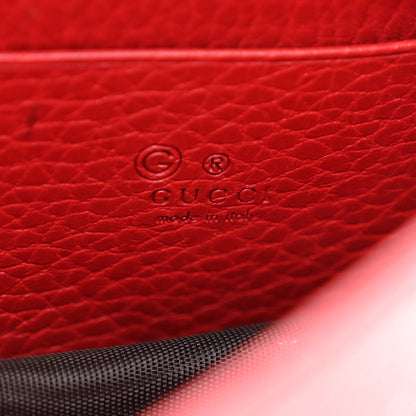 Gucci Dollar Calfskin Interlocking G Chain Wallet Red 6 of 13