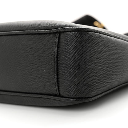 Prada Saffiano Lux Re-Edition 2005 Shoulder Bag Black 10 of 11