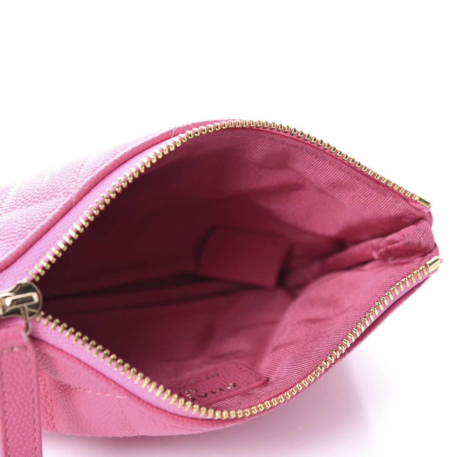 Chanel Caviar Quilted Small Cosmetic Case Pink 5 of 8