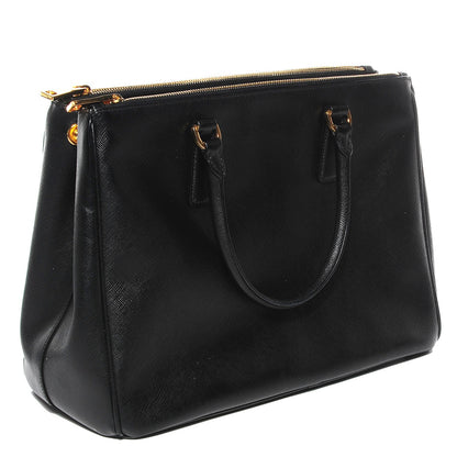 Prada Saffiano Lux Medium Double Zip Tote Nero Black 3 of 10