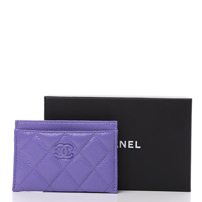 Chanel Caviar Quilted Incognito Card Holder Purple 8 of 8