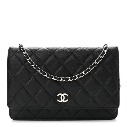 Chanel Caviar Quilted Wallet On Chain WOC Black 1 of 12
