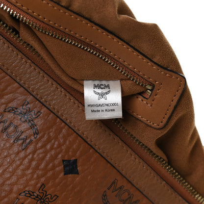 MCM Visetos Studded Hobo Cognac 7 of 15