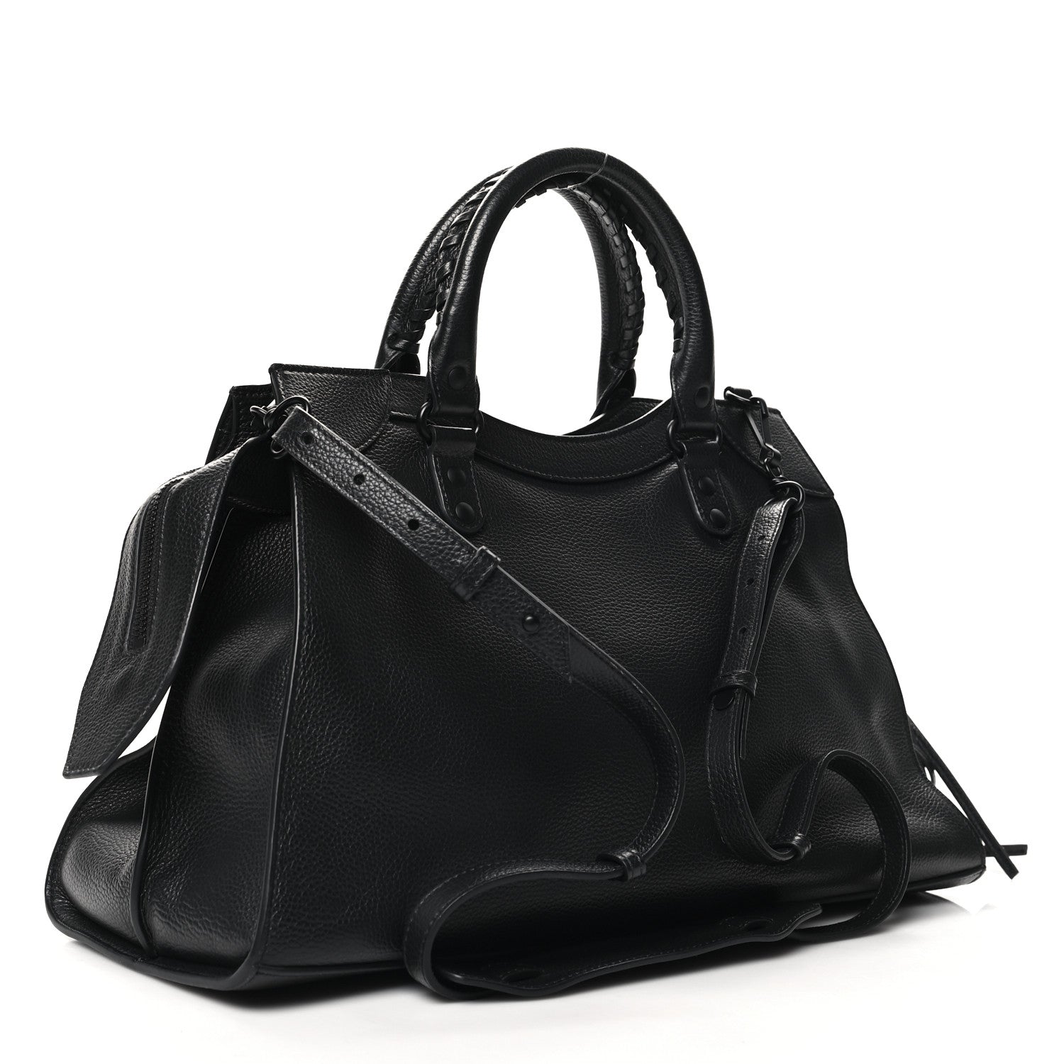 Balenciaga Grained Calfskin Black Hardware Neo Classic City Black 3 of 11