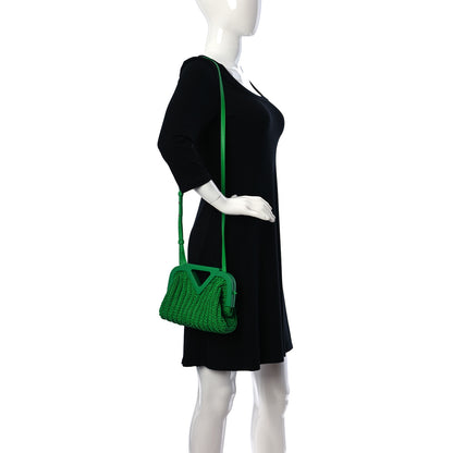 Bottega Veneta Calfskin Crochet Small The Point Triangle Bag Parakeet 2 of 9