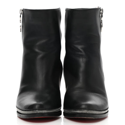 Christian Louboutin Calfskin Telezip 85 Ankle Bootie 39.5 Black 2 of 13