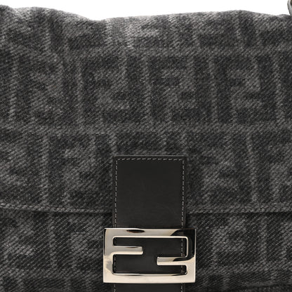 Fendi Wool Zucca Mama Baguette Grey 8 of 10