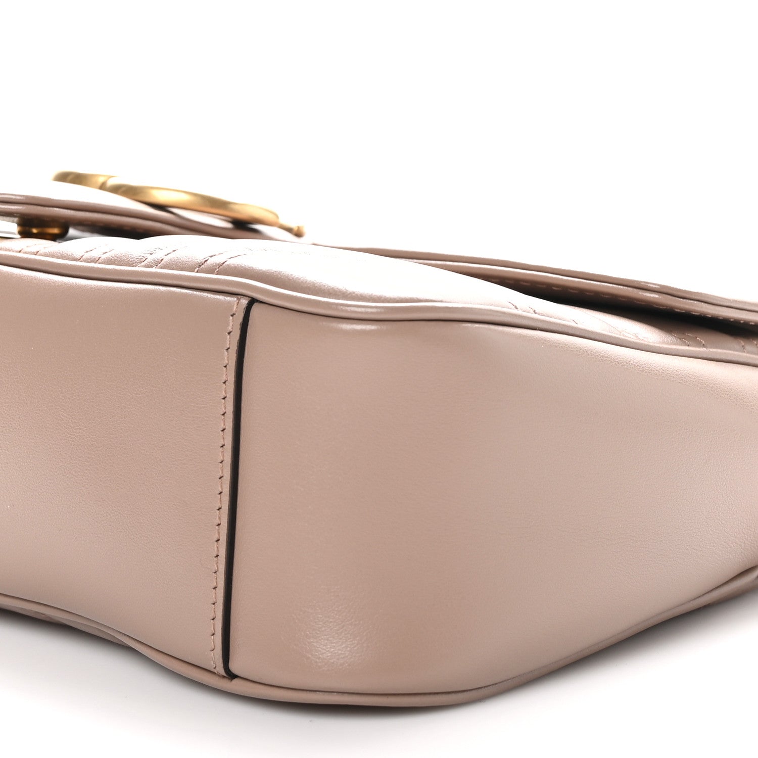 Gucci Calfskin Matelasse Small GG Marmont Shoulder Bag Porcelain Rose 10 of 10
