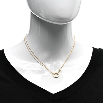 Cartier 18K Yellow Gold 2 Diamond LOVE Necklace 2 of 4
