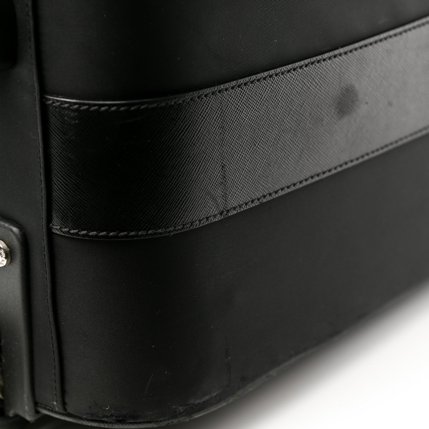 Prada Tessuto Nylon Saffiano Suitcase Black 10 of 13