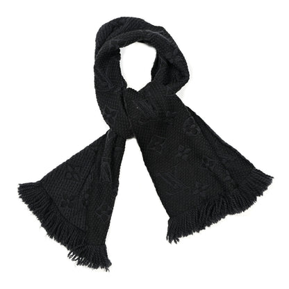 Louis Vuitton Wool Silk Logomania Scarf Charcoal 1 of 5