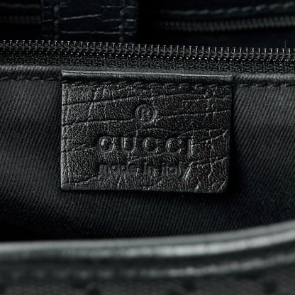 Gucci Monogram Jackie Shoulder Bag Black 6 of 10