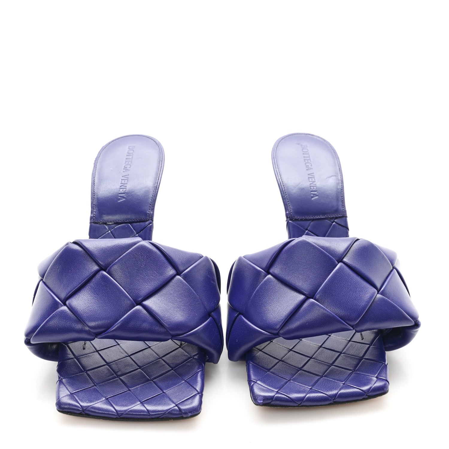 Bottega Veneta Nappa Maxi Intrecciato Lido 90mm Mule Sandals 38 Unicorn 3 of 8