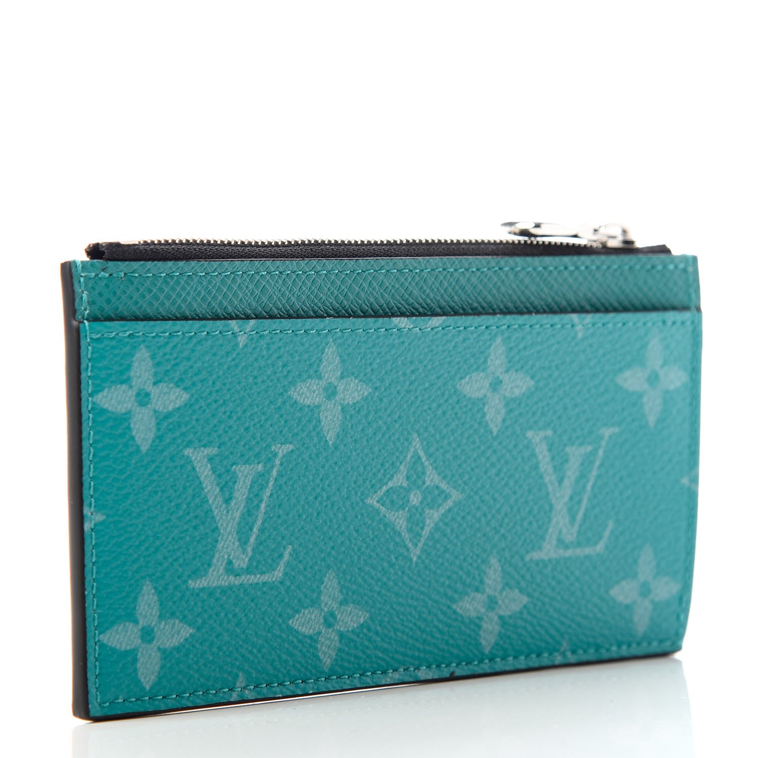 Louis Vuitton Monogram Taiga Coin Card Holder Green 3 of 7
