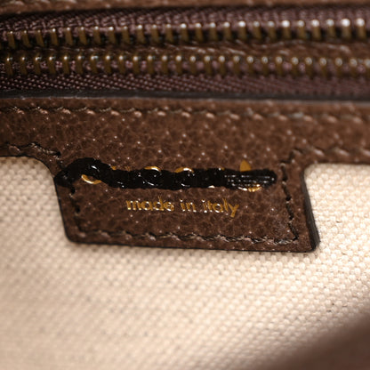 Gucci X ADIDAS Textured Dollar Calfskin Jumbo GG Textured Web Trefoil Logo Medium Diana Tote Bag Beige Brown Multicolor 6 of 10