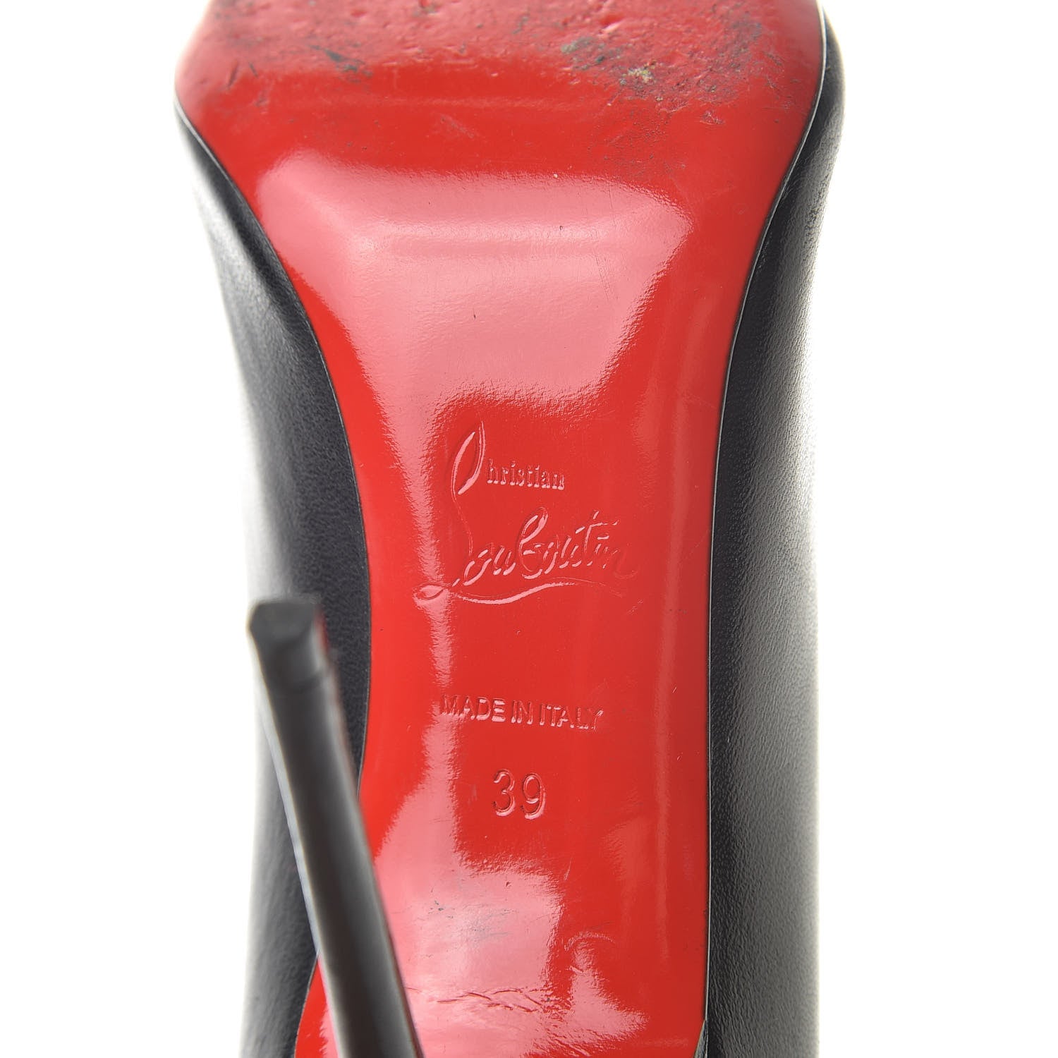 Christian Louboutin Shiny Nappa Decollete 554 100 Pumps 39 Black 9 of 15