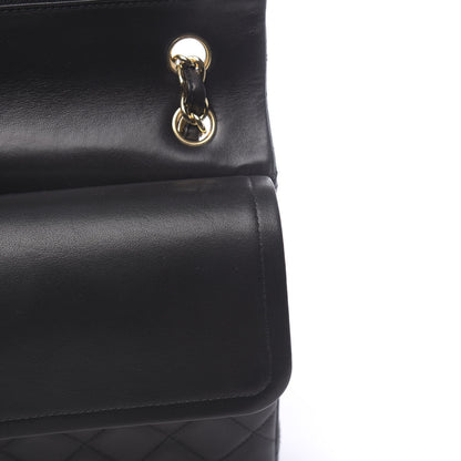 Chanel Lambskin Quilted Jumbo Double Flap Black 8 of 13