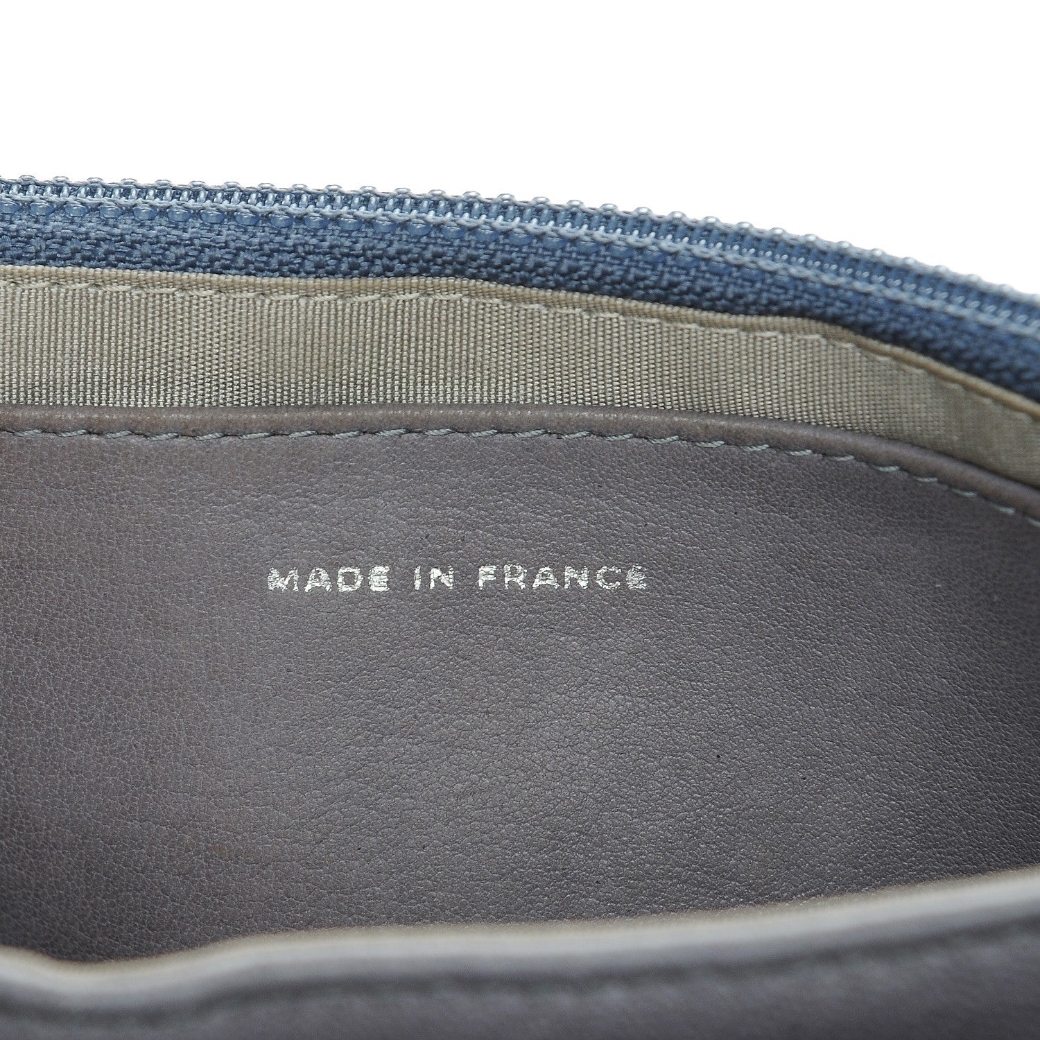 Chanel Lambskin Half Moon Wallet On Chain WOC Blue 7 of 8