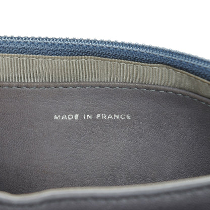 Chanel Lambskin Half Moon Wallet On Chain WOC Blue 7 of 8
