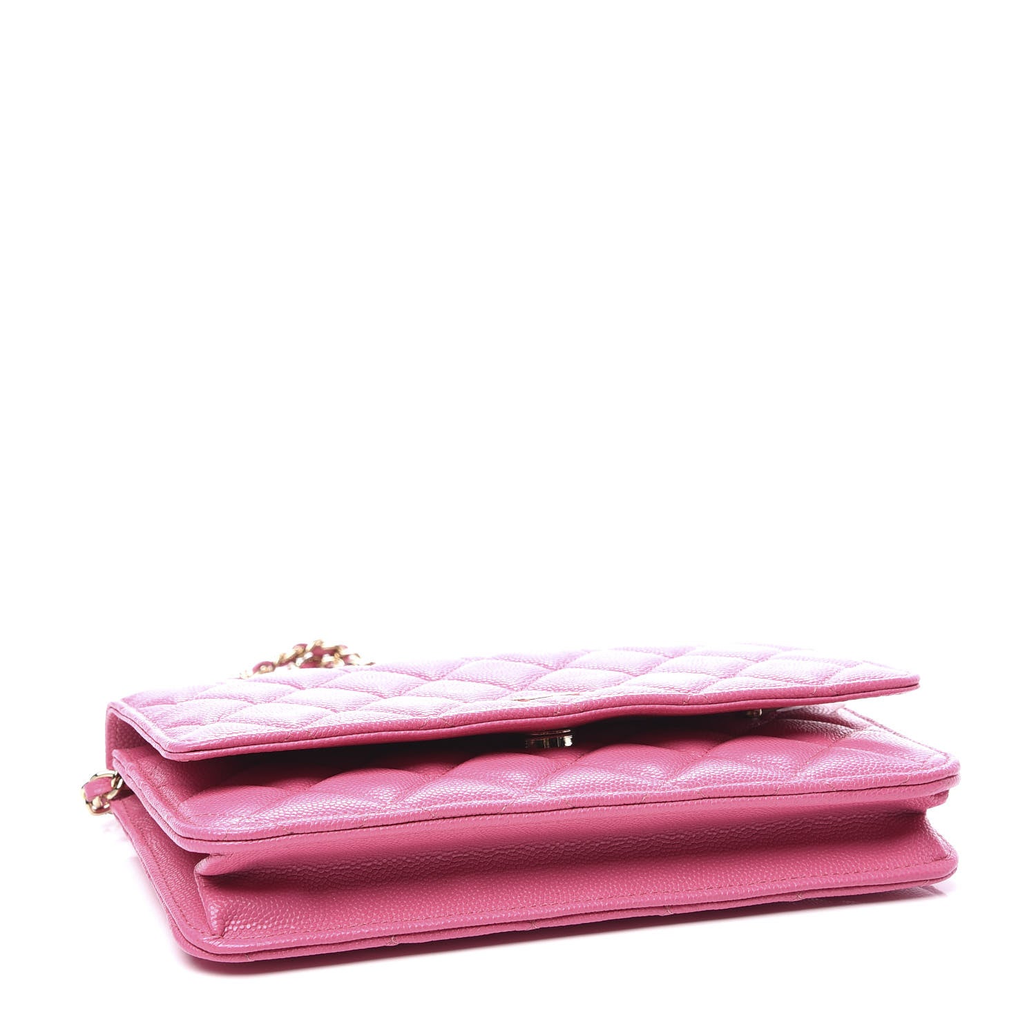 Chanel Caviar Quilted Wallet on Chain WOC Pink 3 of 11
