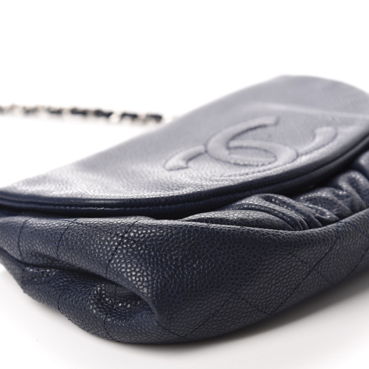 Caviar Half Moon Wallet On Chain WOC Navy