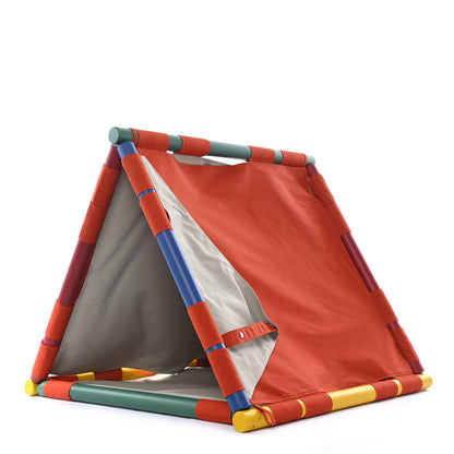 Hermes Canvas Cavaletti Doghouse Feu Gris Carriere 2 of 12