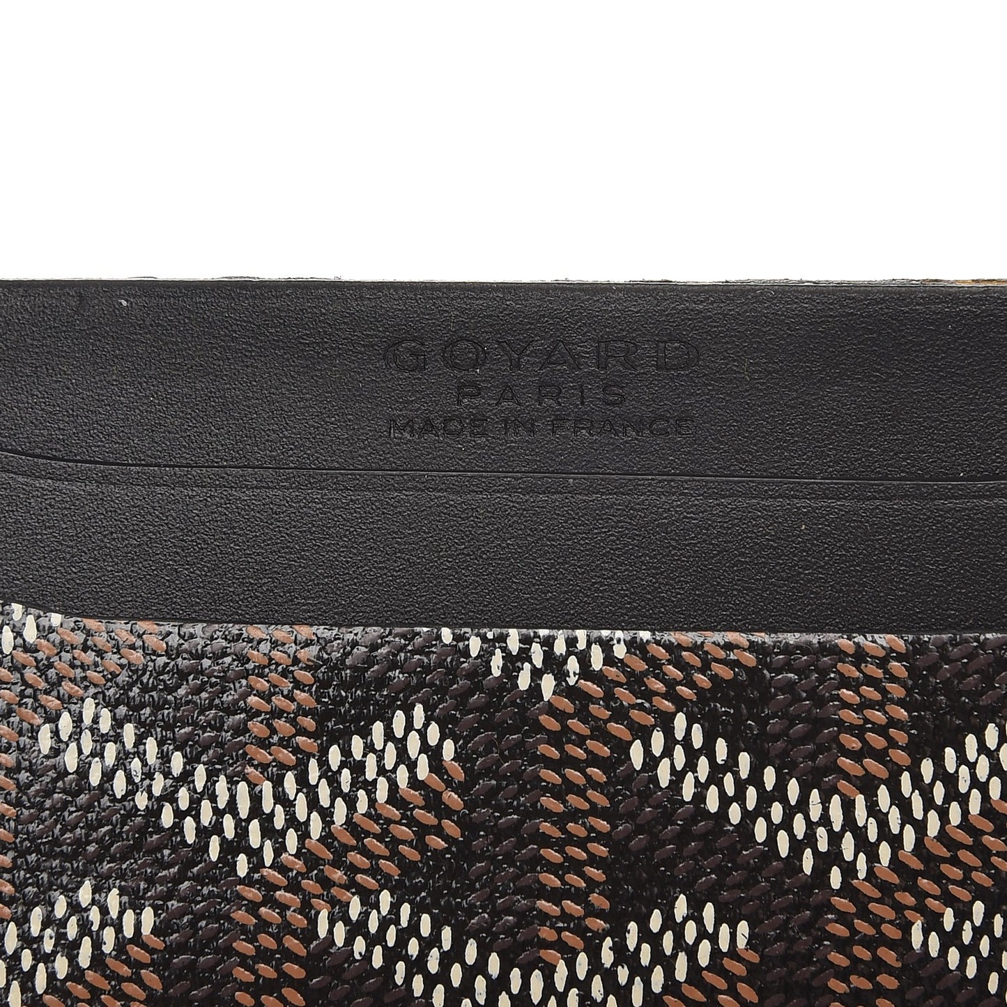 Goyardine Saint Sulpice Card Holder Black
