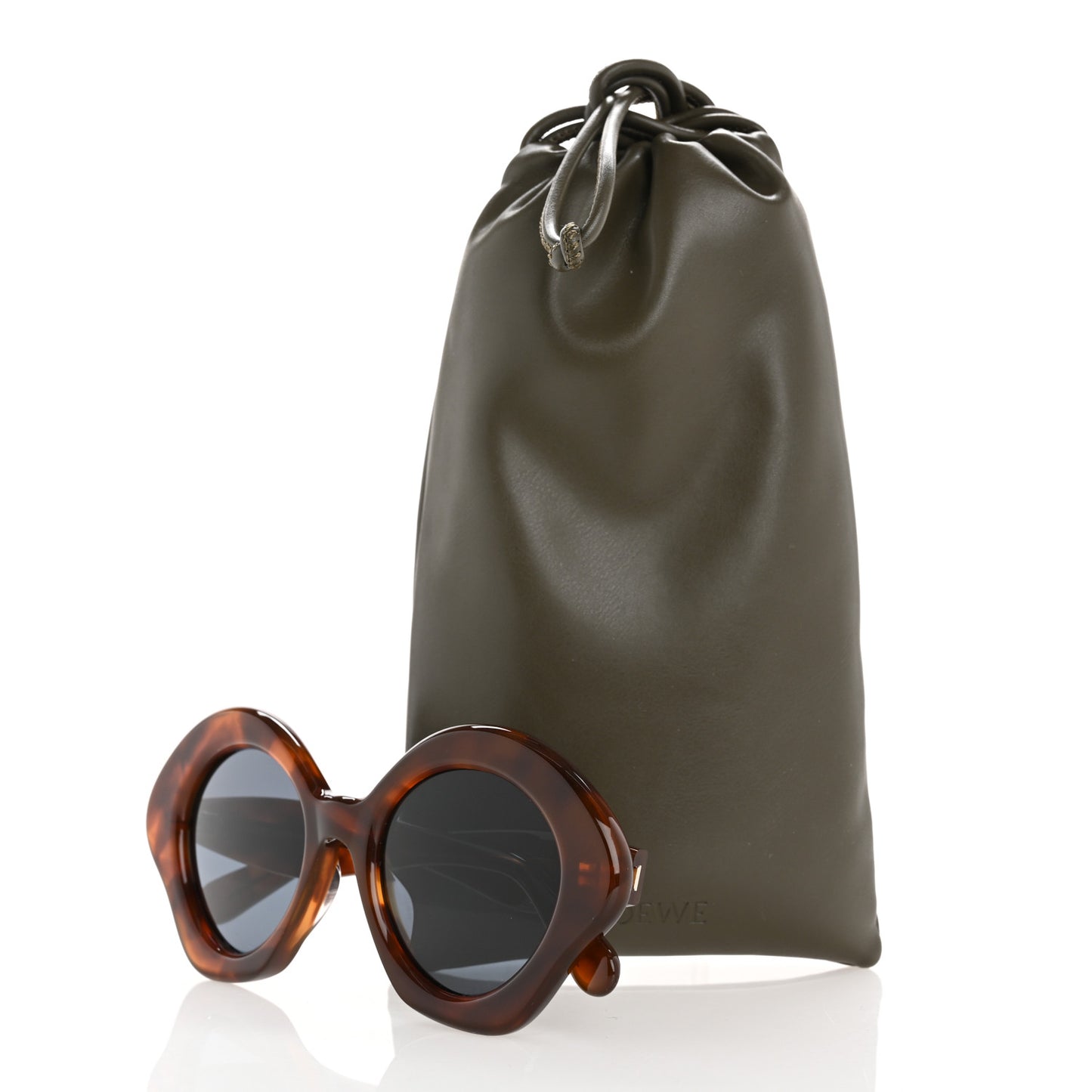 Acetate Curvy Cat Eye Sunglasses LW40125U Light Havana