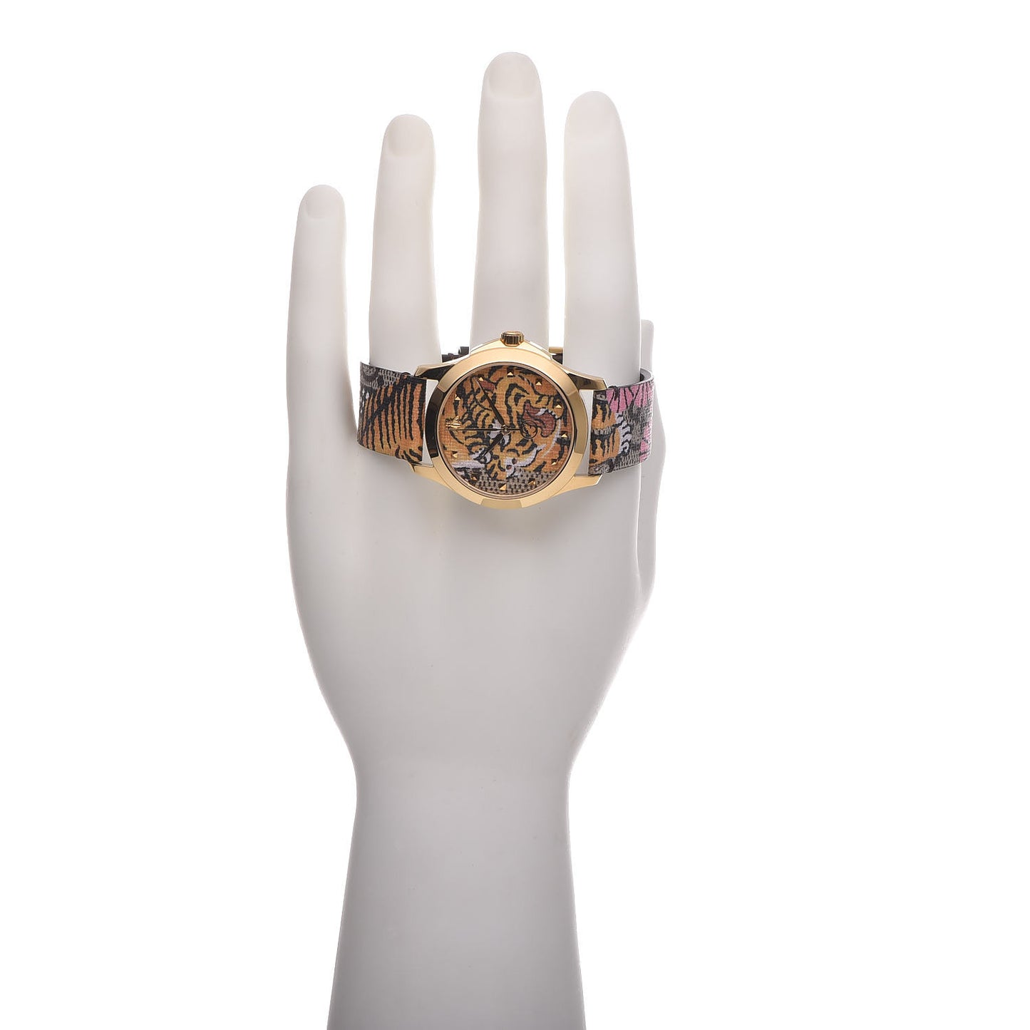Stainless Steel Canvas 38mm Le Marche Des Merveilles Bengal Tiger Quartz Watch