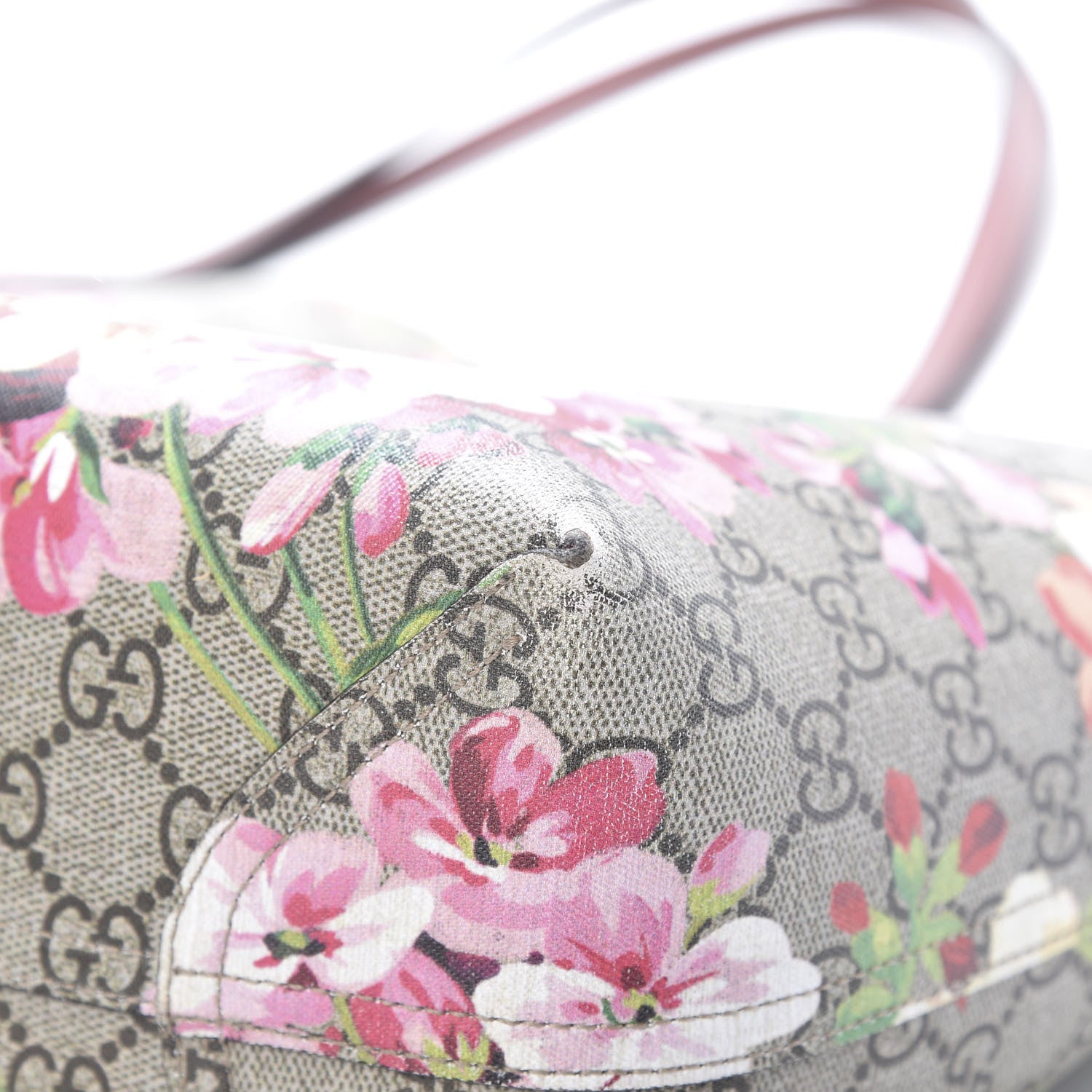Gucci GG Supreme Monogram Blooms Medium Reversible Tote Beige Multicolor Dry Rose 13 of 20