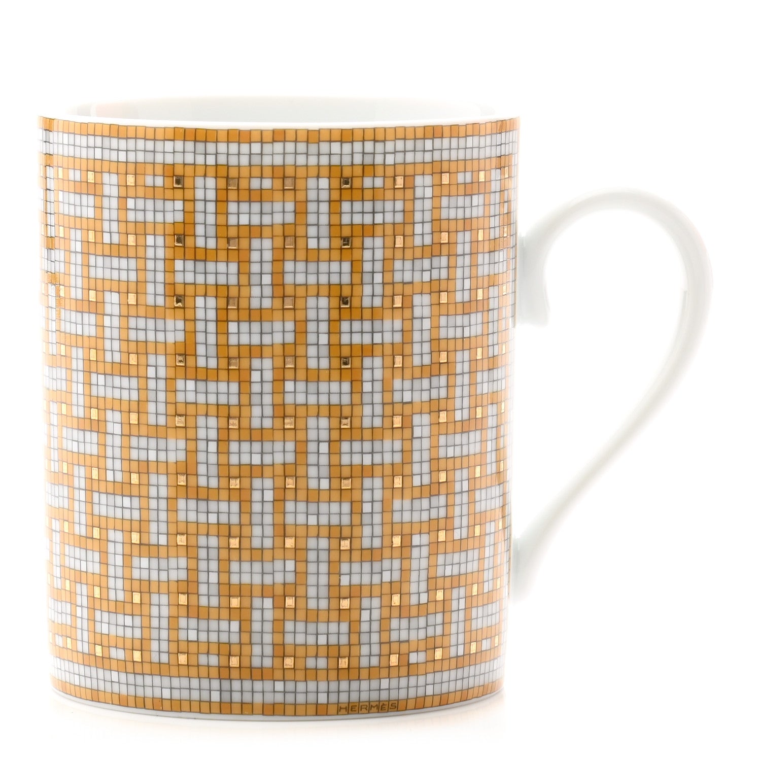 Hermes Porcelain Mosaique au 24 Mug Gold 1 of 6