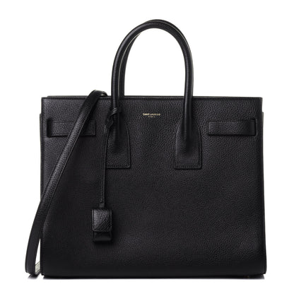 Saint Laurent Grained Calfskin Small Sac De Jour Black 1 of 13