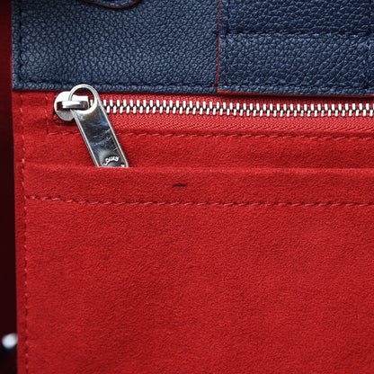 Louis Vuitton Soft Calfskin Braided Lockme Bucket Marine Rouge 9 of 9