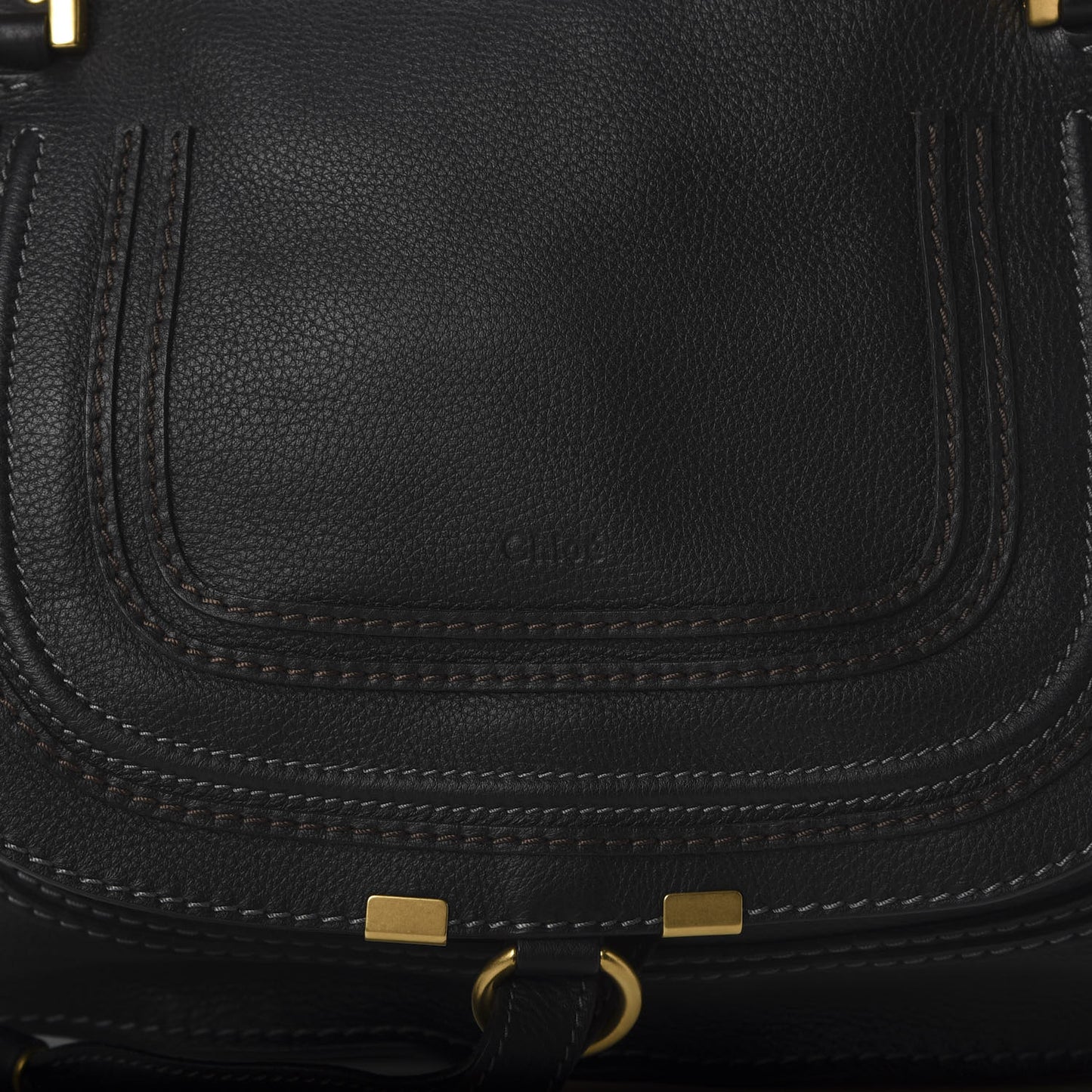 Calfskin Medium Marcie Satchel Black